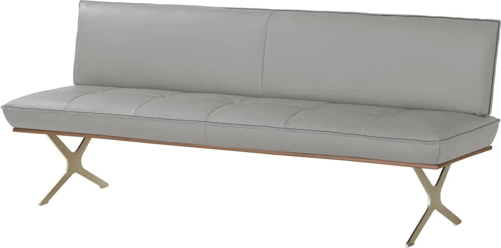 KOINOR Sitzbank Leder Dining System 1 ¦ grau ¦ Maße (cm): B: 194 H: 88 T: 66.0 Bänke > Einzelbänke - Höffner