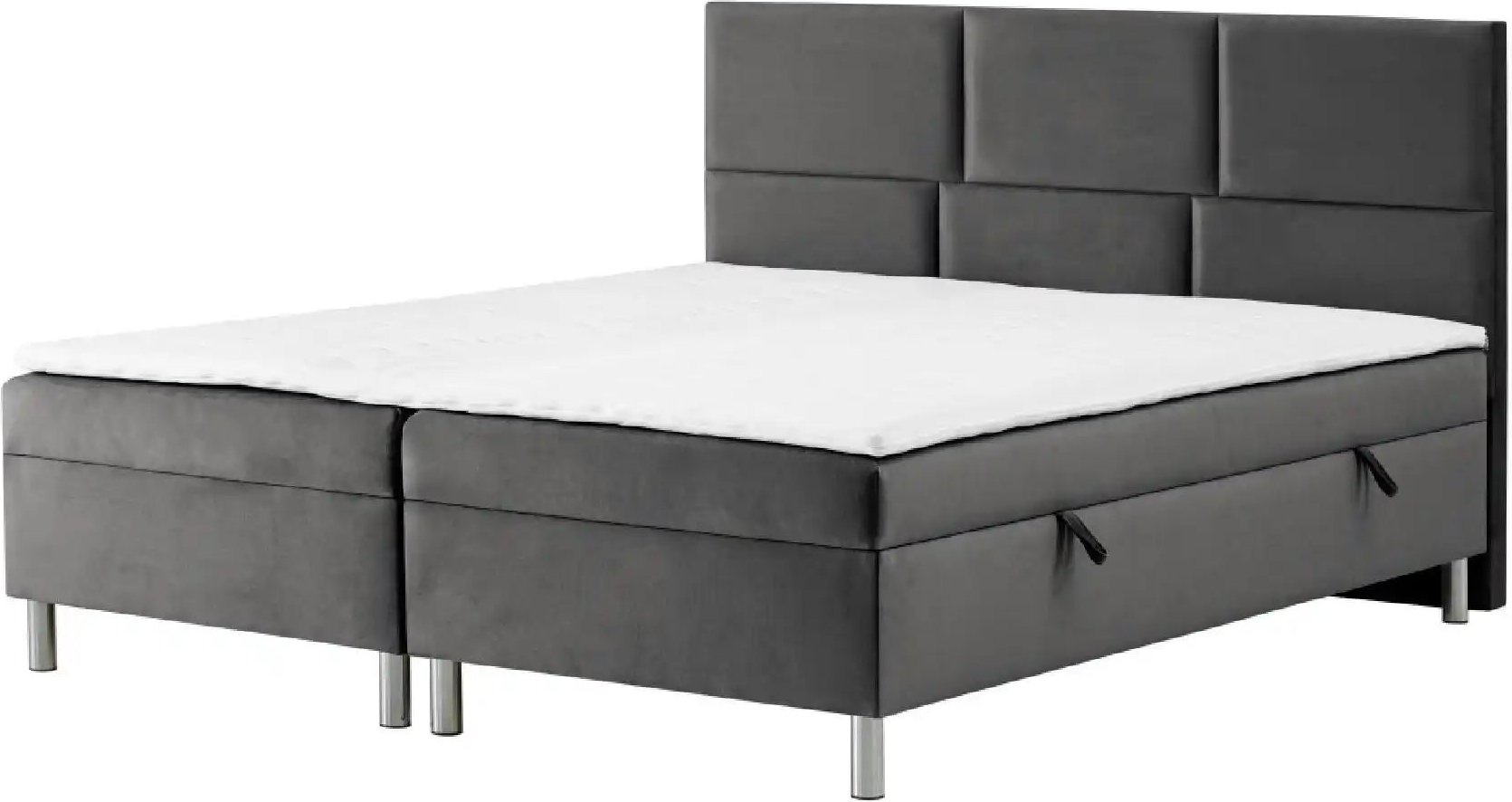 Boxbett mit Bettkasten Adria ¦ grau ¦ Maße (cm): B: 120 H: 110 Betten > Komfortbetten - Höffner