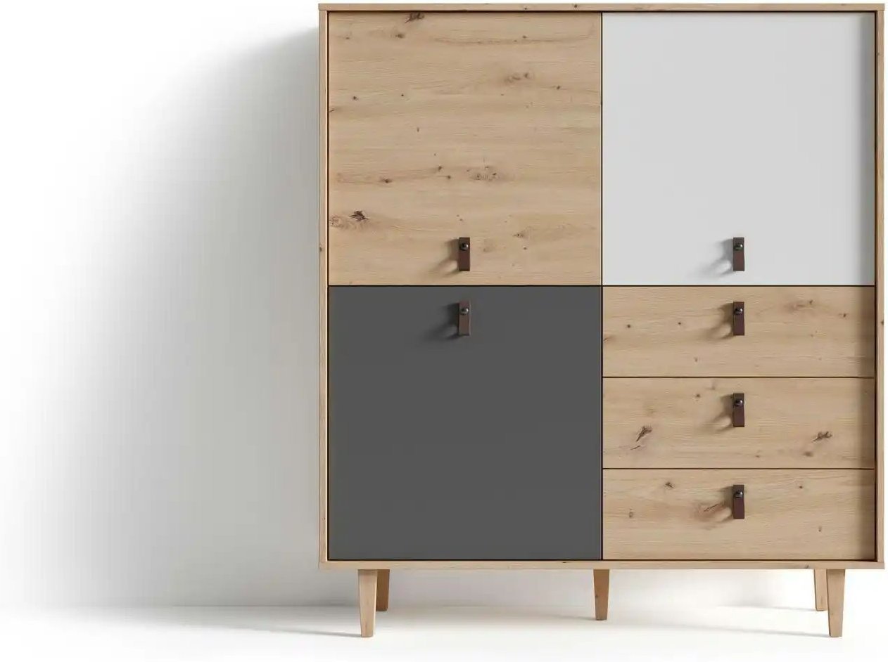 Thumbnail - by Living Highboard Bill ¦ braun ¦ Maße (cm): B: 120 H: 135 Kommoden & Sideboards > Highboards - Höffner