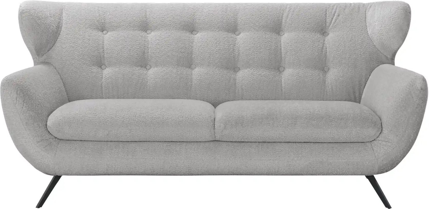 Jette Home Sofa aus Mikrofaser Mellow ¦ grau ¦ Maße (cm): B: 200 H: 94 T: 95.0 Polstermöbel > Sofas > 2-Sitzer - Höffner
