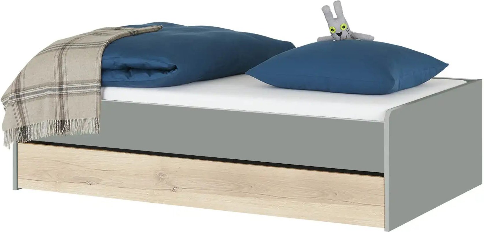 Duobett Grow Up ¦ grau ¦ Maße (cm): B: 127 H: 54,5 Betten > Bettgestelle - Höffner