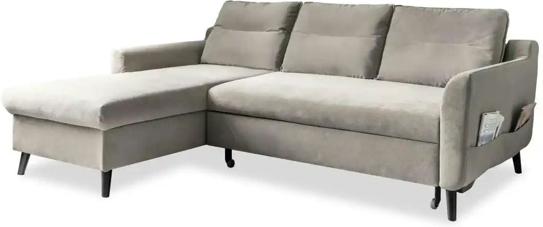 Miuform Ecksofa mit Schlaffunktion Stylish Stan ¦ beige ¦ Maße (cm): B: 224 H: 90 Polstermöbel > Sofas > Ecksofas - Höff...