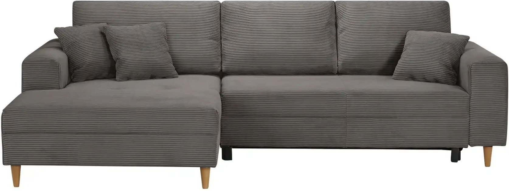 Thumbnail - Ecksofa mit Schlaffunktion Benedita ¦ braun ¦ Maße (cm): B: 275 H: 91 T: 173.0 Polstermöbel > Sofas > 3-Sitzer - Höffne...