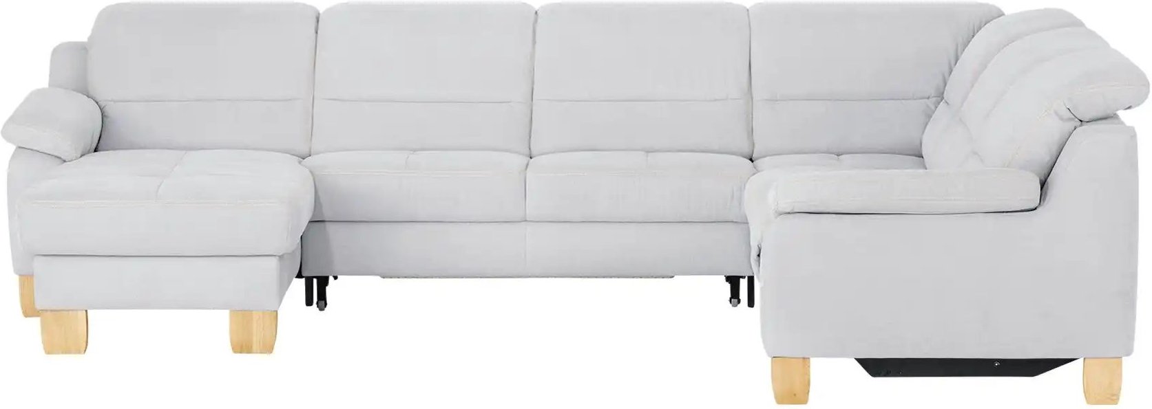 meinSofa Wohnlandschaft aus Mikrofaser Hanna ¦ grau ¦ Maße (cm): B: 322 H: 84 T: 264.0 Polstermöbel > Sofas > Schlafsofa...