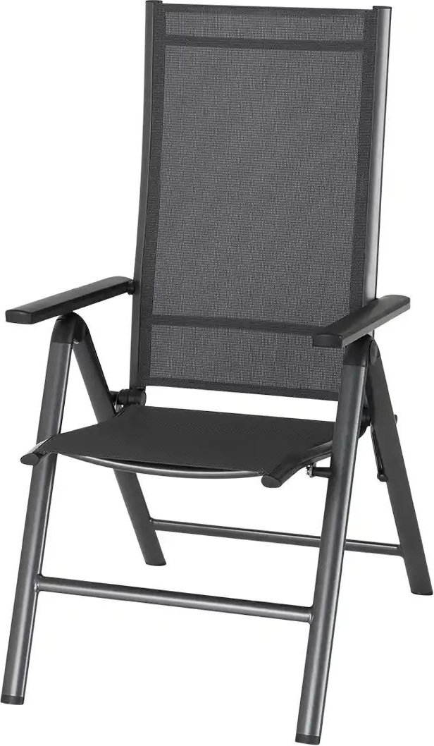 Gartenklappsessel Solitaire ¦ grau ¦ Maße (cm): B: 58,5 H: 109 T: 67.0 Garten > Gartenmöbel > Gartenstühle - Höffner