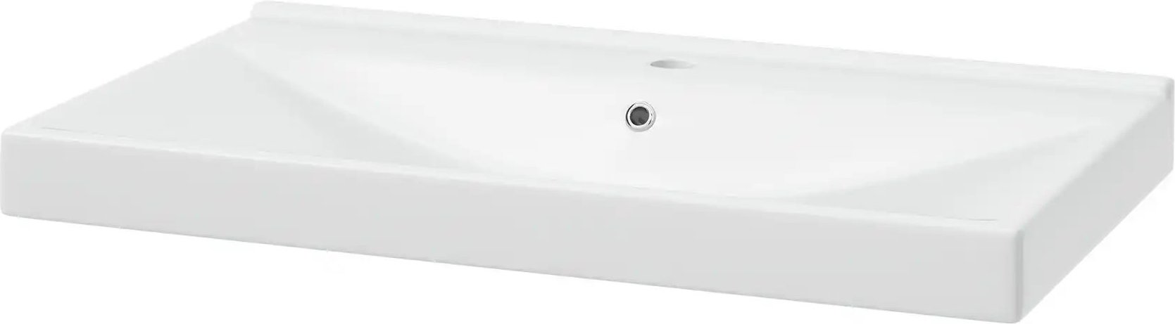 Keramik-Waschbecken Fährsee ¦ weiß ¦ Maße (cm): B: 80 H: 7 T: 46.0 Sonstiges Zubehör - Höffner