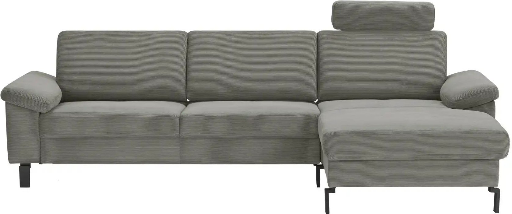 Max Schelling Ecksofa Feincord Maximum Move ¦ grau ¦ Maße (cm): B: 284 H: 85 T: 185.0 Polstermöbel > Sofas > Ecksofas - ...