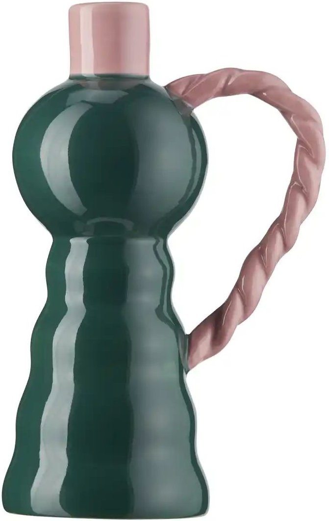 HOME STORY Kerzenhalter   ¦ grün ¦ Steingut ¦ Maße (cm): B: 9 H: 23 Accessoires > Kerzen & Kerzenständer > Kerzenständer...