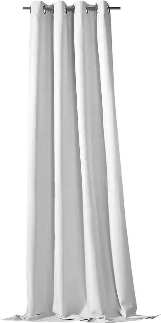 como Thermo-Vorhang 245 x 135 cm (HxB) Ösenschal ¦ grau ¦ Synthetik ¦ Maße (cm): B: 135 Gardinen & Rollos > Gardinen & V...