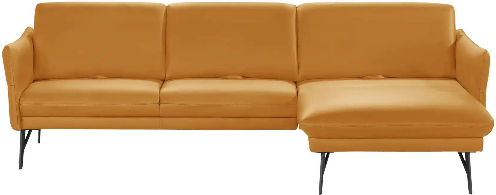 himolla Ecksofa Leder 1928 ¦ gelb ¦ Maße (cm): B: 280 H: 83 Polstermöbel > Sofas > Ecksofas - Höffner