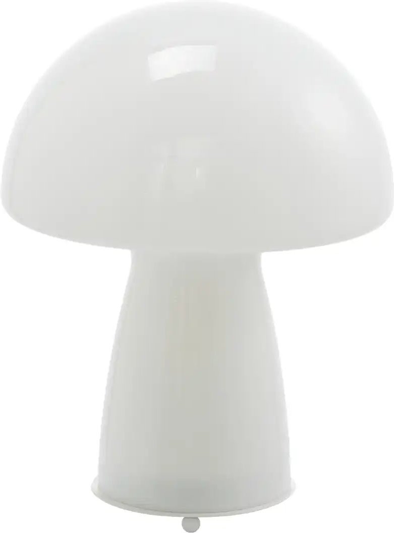 KHG Tischleuchte 1-flammig Glas weiß ´mittel´ ¦ weiß ¦ Maße (cm): H: 28 Ø: 22 Lampen & Leuchten > Tischlampen - Höf...