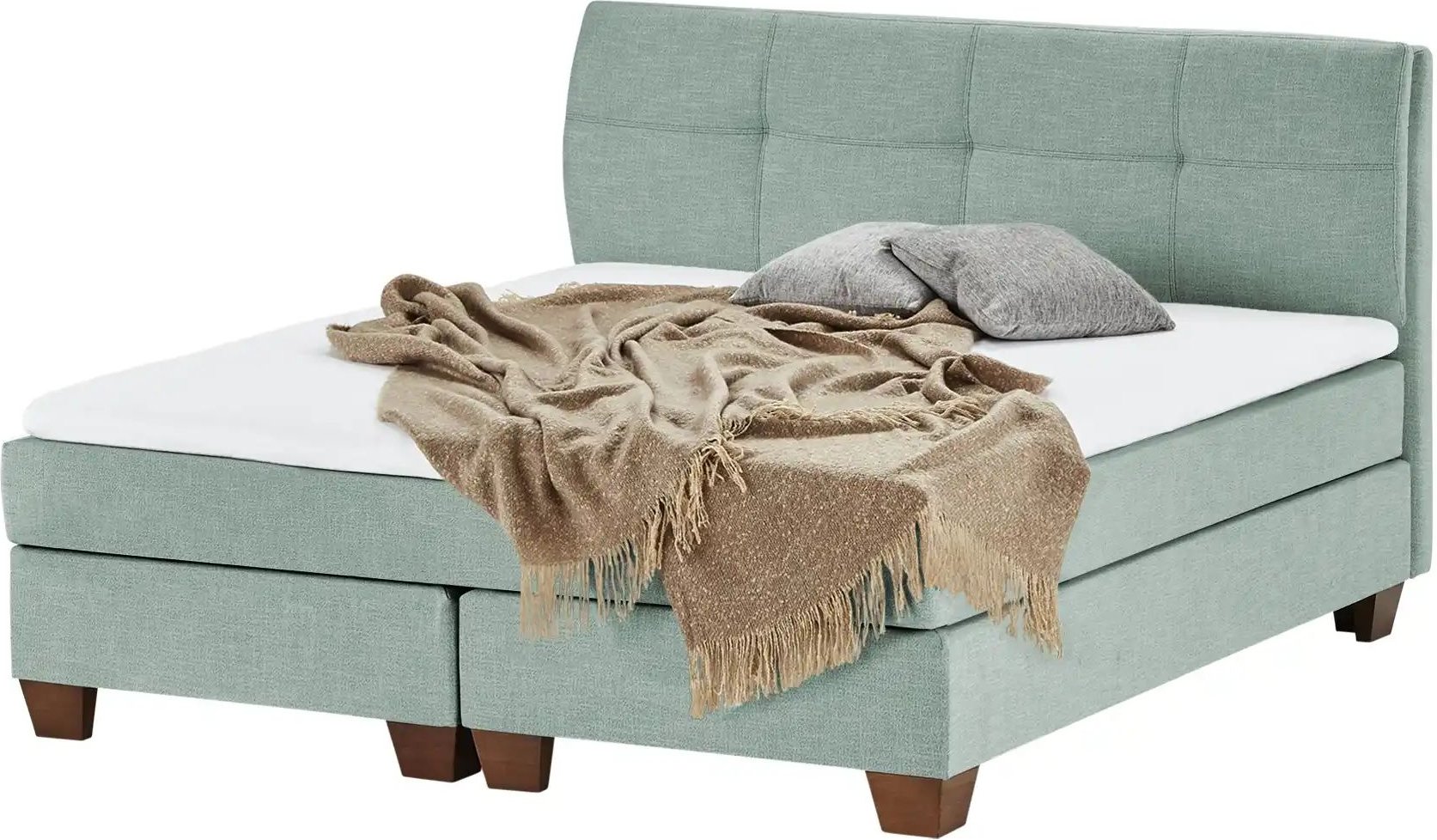 Boxspringbett Vegg ¦ blau ¦ Maße (cm): B: 165 H: 112,5 Betten > Boxspringbetten - Höffner