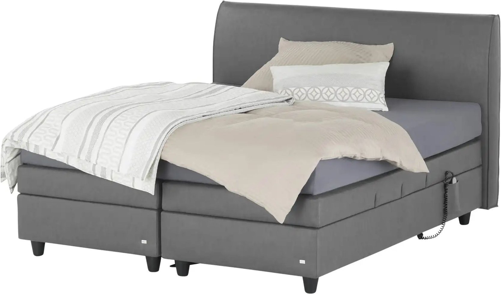 RUF Motor-Boxspringbett Mercata ¦ grau ¦ Maße (cm): B: 166 H: 113 Betten > Boxspringbetten - Höffner