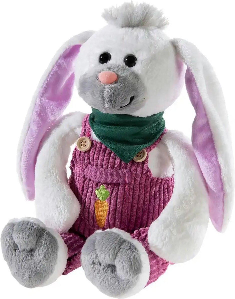 Heunec Plüschtier Latzhosen-Gang Hase Mara Möhre ¦ weiß ¦ Maße (cm): B: 35 H: 35 Baby > Spielen > Plüschtiere - Höffner