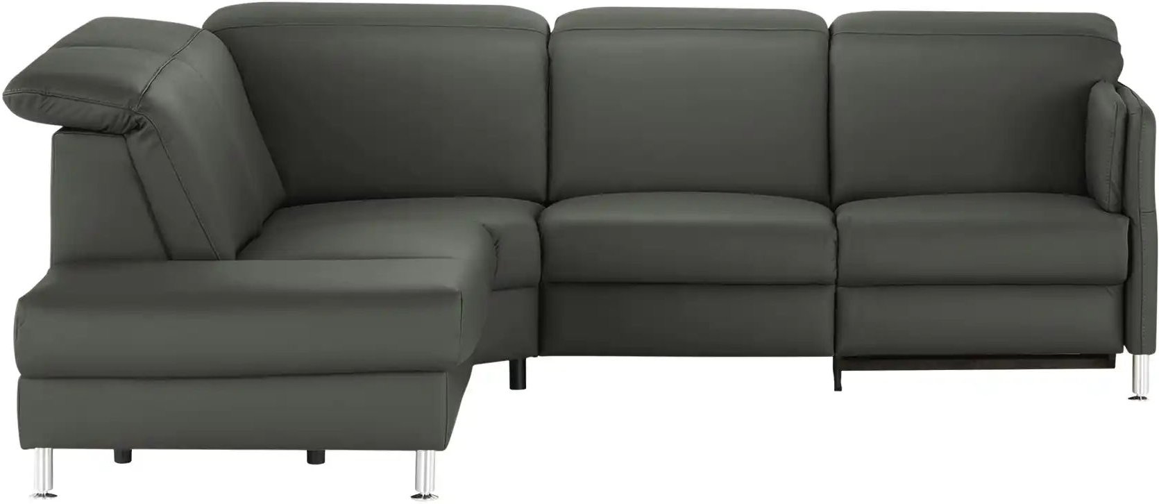 meinSofa Leder-Ecksofa Leon ¦ grau ¦ Maße (cm): B: 259 H: 83 T: 236.0 Polstermöbel > Sofas > Ecksofas - Höffner