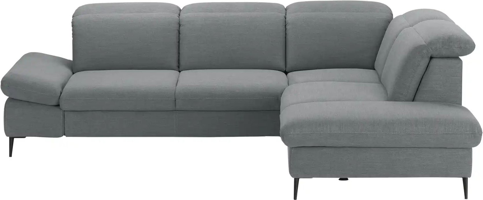 uno Ecksofa Serra ¦ grau ¦ Maße (cm): B: 268 H: 81 T: 215.0 Polstermöbel > Sofas > Ecksofas - Höffner