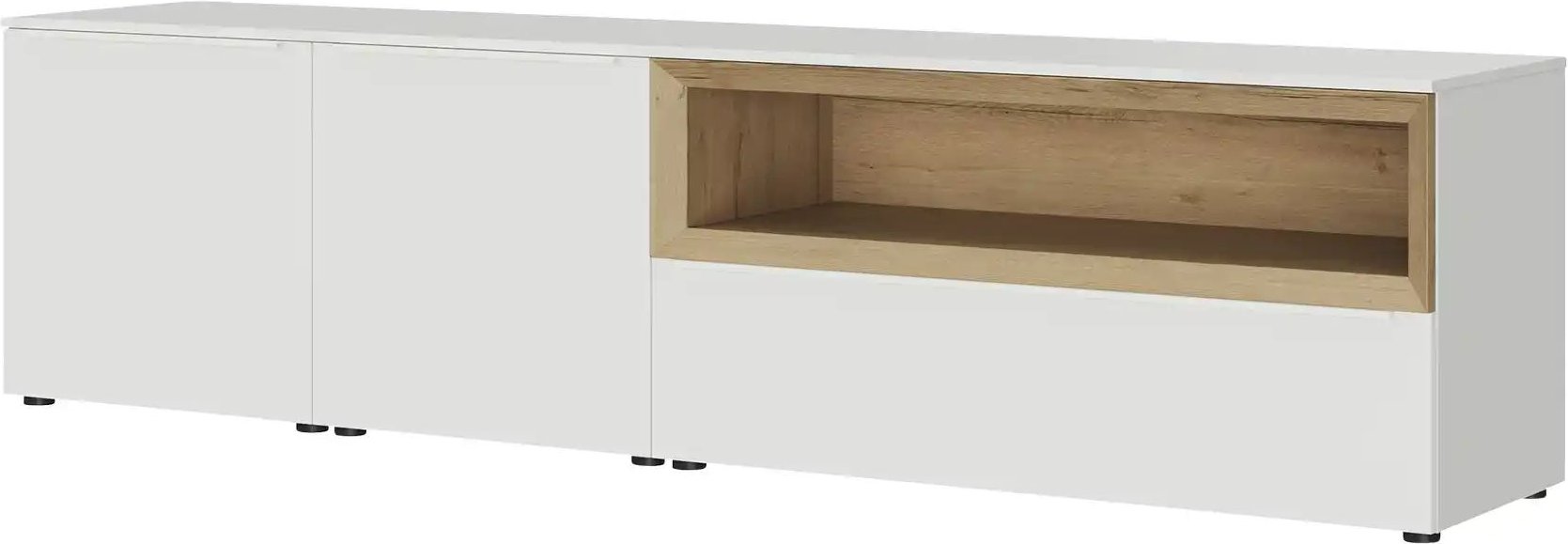 Content Lowboard Case ¦ weiß ¦ Maße (cm): B: 241 H: 62 T: 49.0 Kommoden & Sideboards > Lowboards - Höffner
