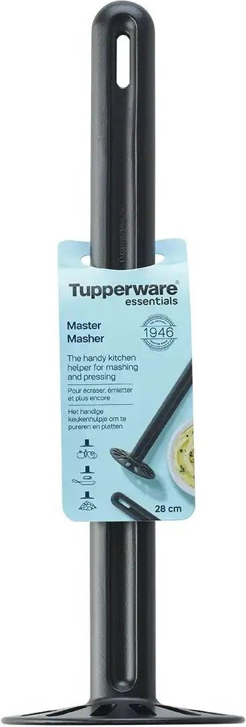 Tupperware Kartoffelstampfer "Pürier-Meister" ¦ schwarz ¦ Kunststoff ¦ Maße (cm): B: 4,2 H: 29 T: 5.0 Küchenzubehör & H...
