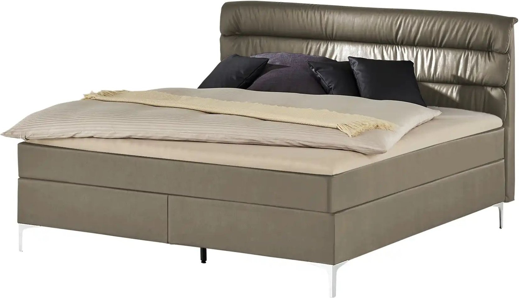 Boxspringbett Lina ¦ beige ¦ Maße (cm): B: 168 H: 122 Betten > Boxspringbetten - Höffner