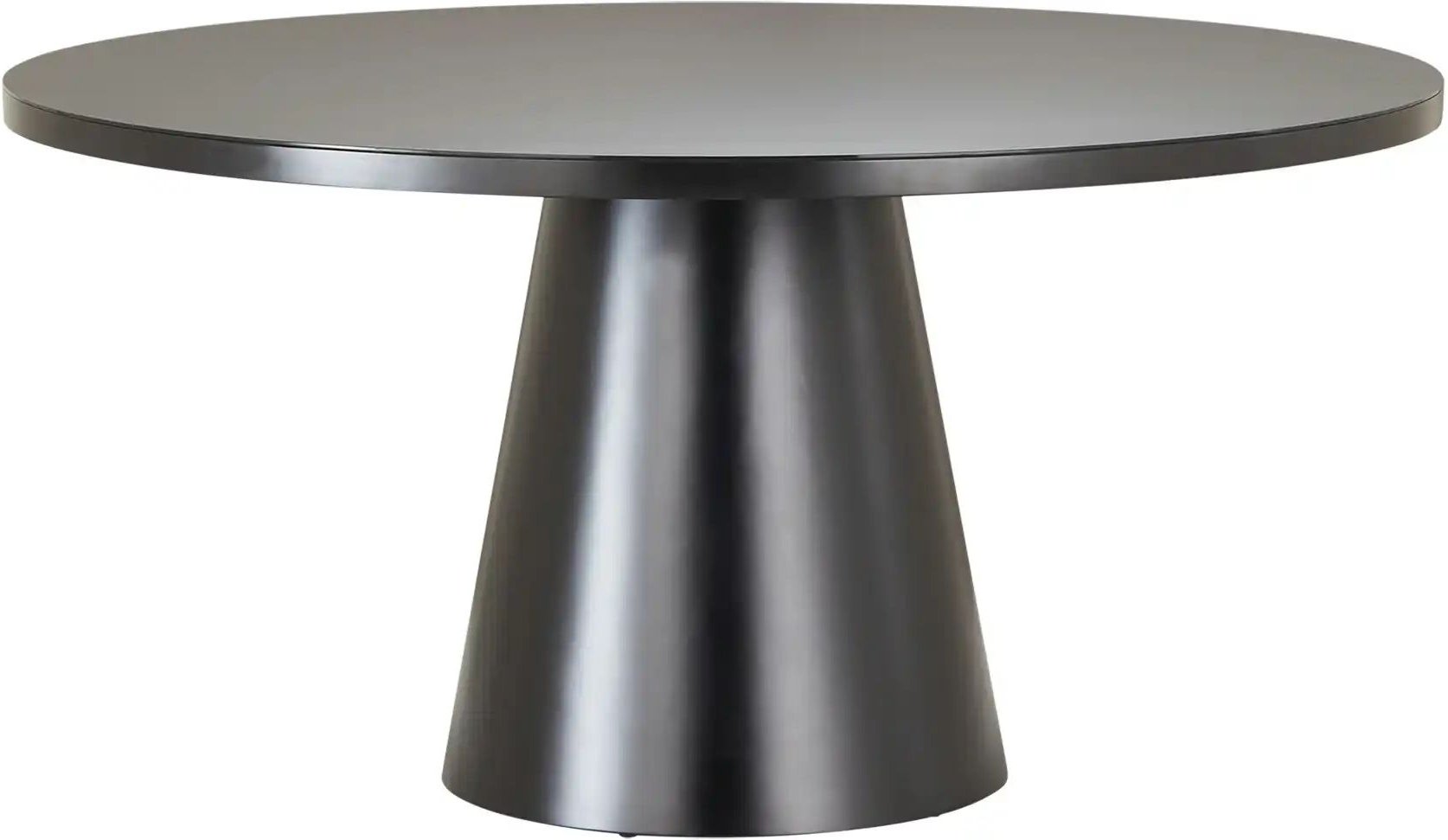 Esstisch mit Glastischplatte Reflection ¦ schwarz ¦ Maße (cm): H: 76 Ø: 150 Tische > Esstische > Esstische rund - Höffn...