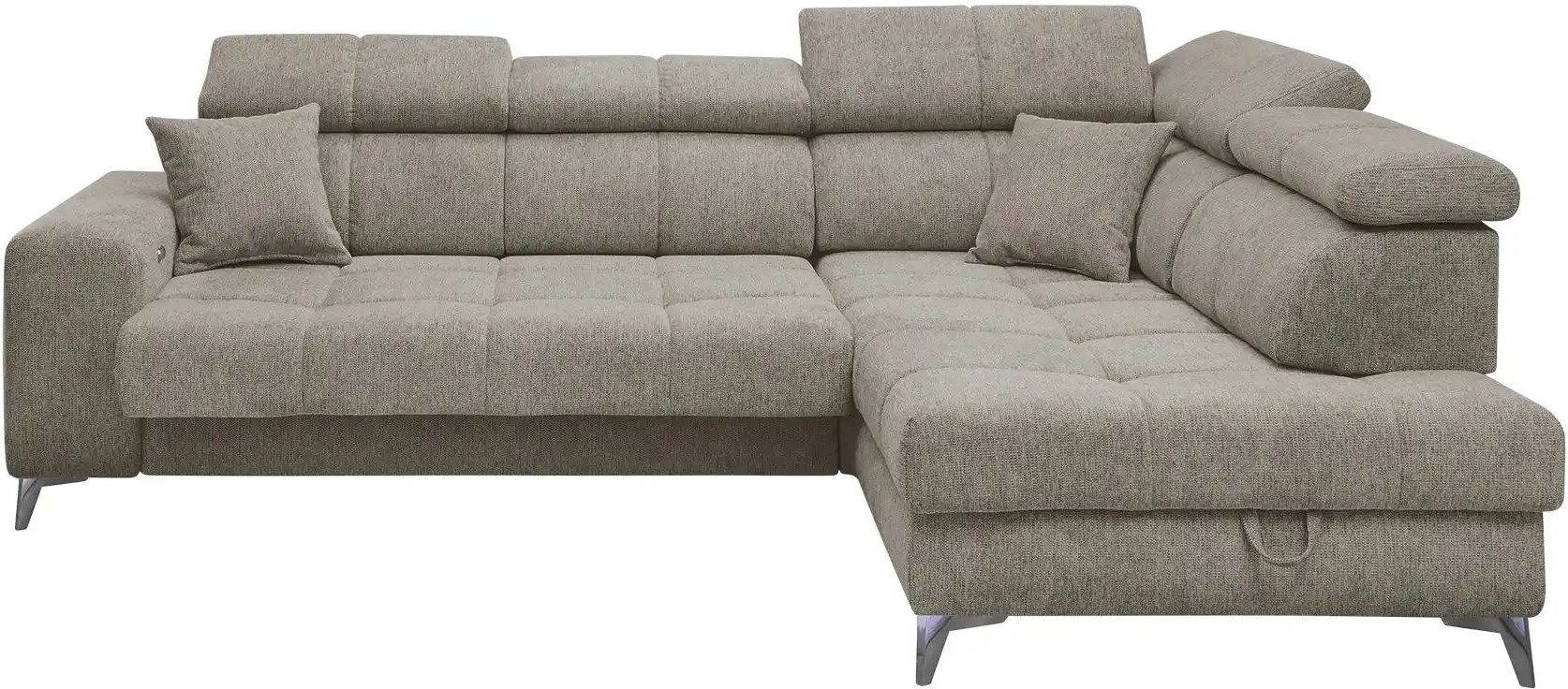 Ecksofa inklusive Stauraum Sydney ¦ grau ¦ Maße (cm): B: 282 H: 105 T: 198.0 Polstermöbel > Sofas > Ecksofas - Höffner