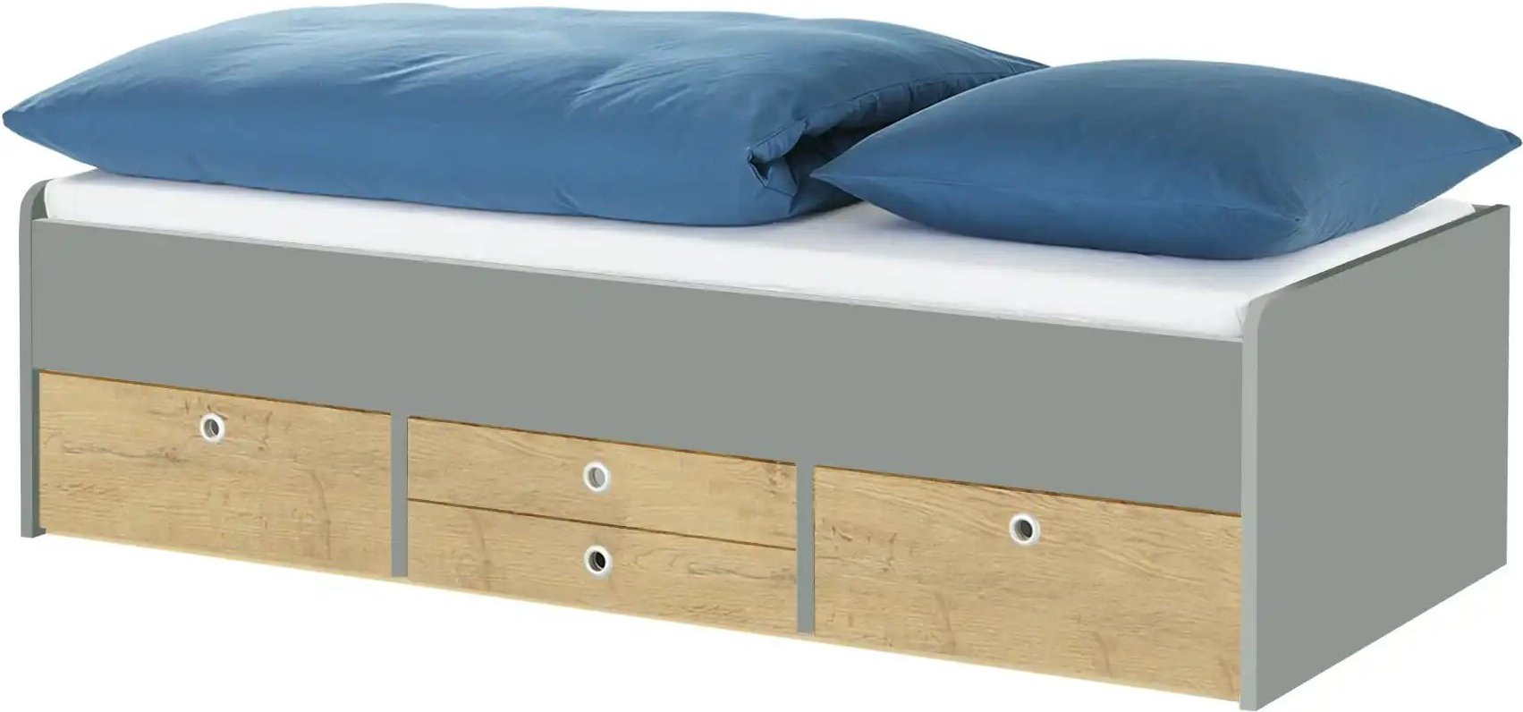 Schubkastenbett Grow Up ¦ grau ¦ Maße (cm): B: 97 H: 54,5 Betten > Bettgestelle - Höffner