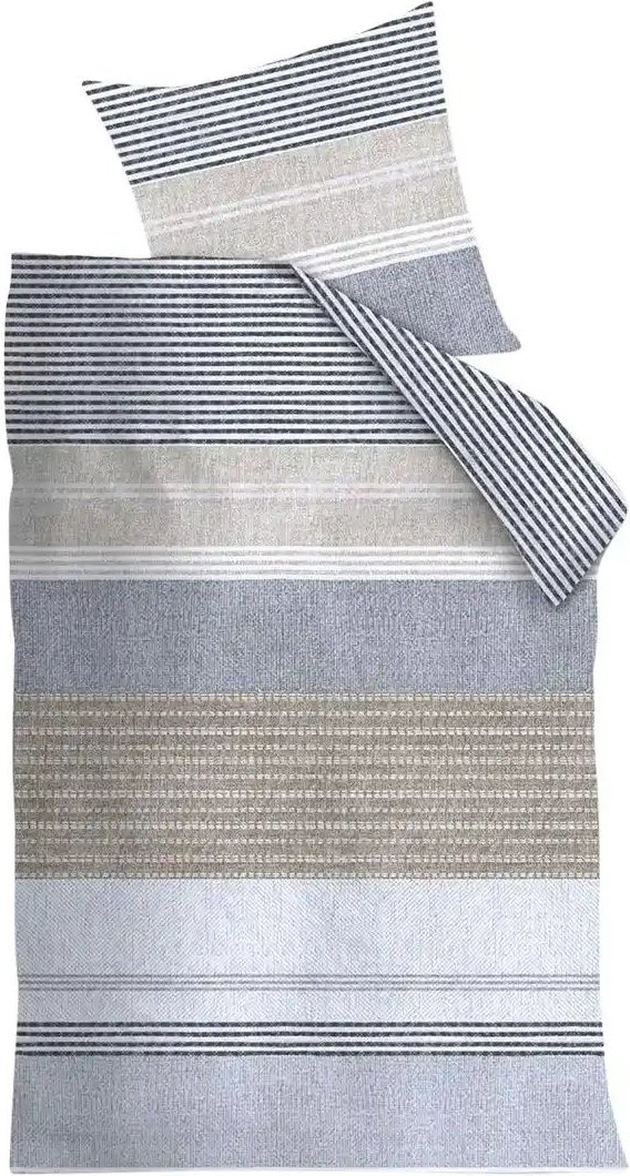 Beddinghouse Flanell Bettwäsche Stitches ¦ blau ¦ Maße (cm): B: 135 Bettwaren > Bettwäsche > Bettwäsche Winter - Höffne...