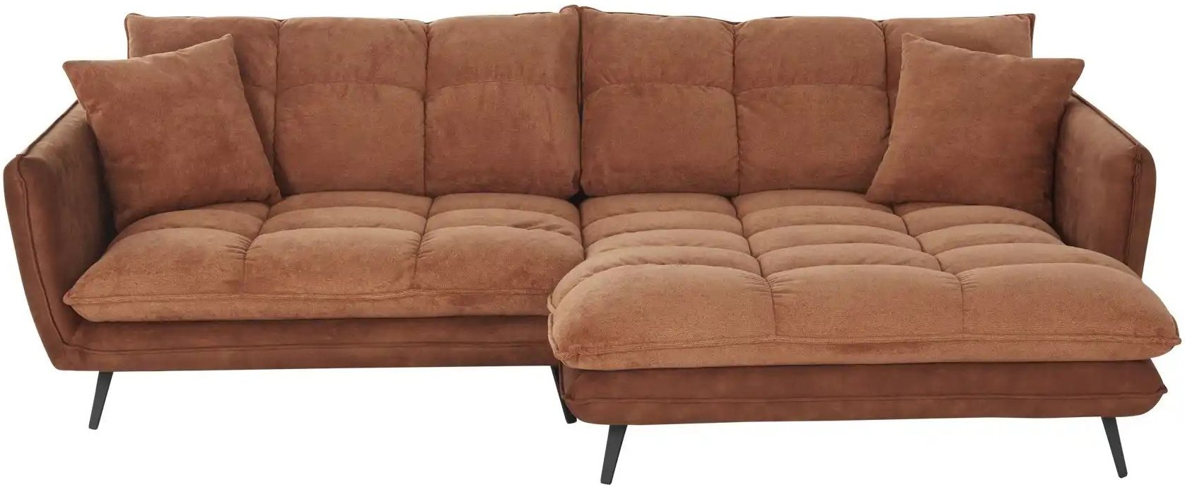bobb Ecksofa  Arianna XL ¦ orange ¦ Maße (cm): B: 275 H: 90 T: 196.0 Polstermöbel > Sofas > Ecksofas - Höffner