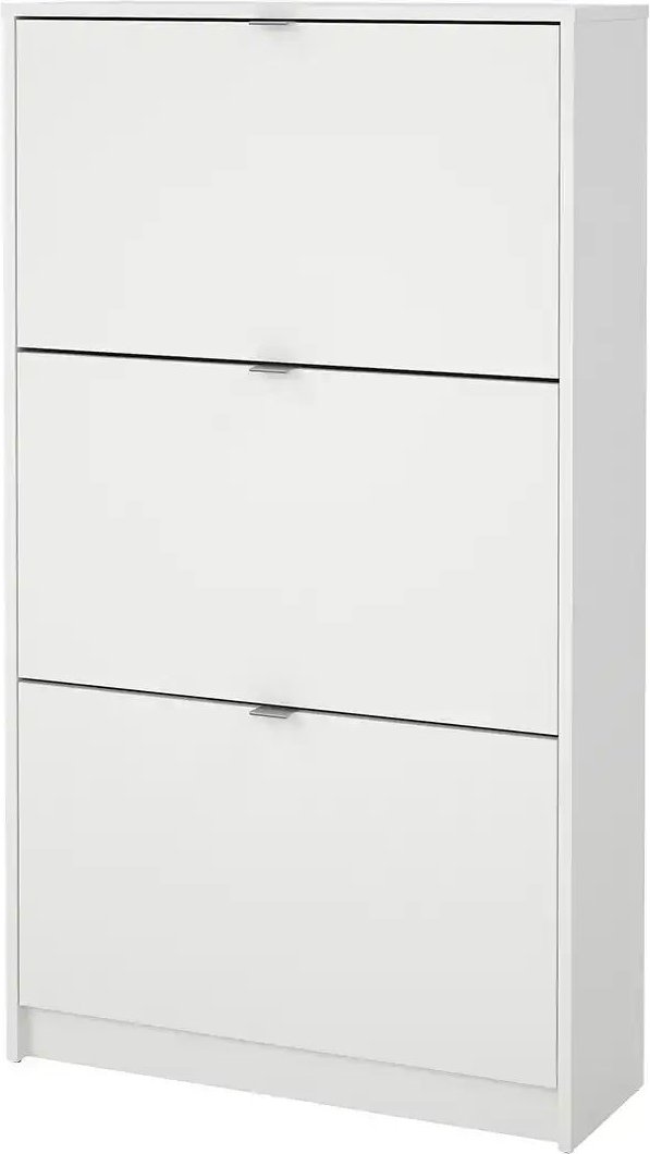 Schuhkipper Cisano ¦ weiß ¦ Maße (cm): B: 70,3 H: 123,6 T: 24.1 Garderoben & Kleiderstangen > Garderoben Schuhschränke ...