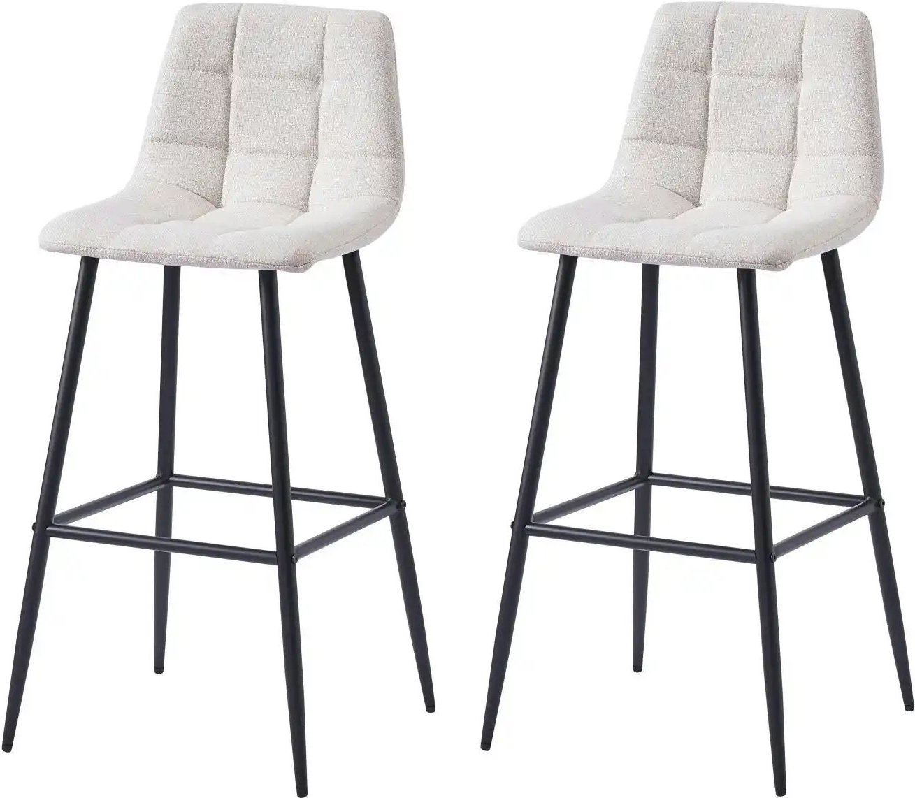 Barhocker 2er-Set Tabbjorn ¦ beige ¦ Maße (cm): B: 46,5 H: 102 Polstermöbel > Hocker > Barhocker - Höffner