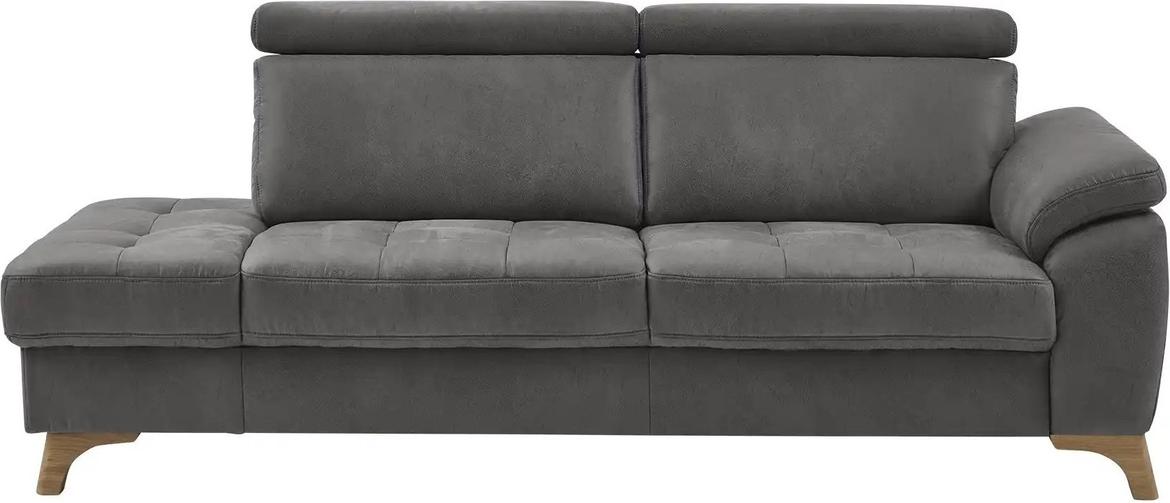 Thumbnail - meinSofa Recamiére Chloris ¦ grau ¦ Maße (cm): B: 221 H: 107 T: 102.0 Polstermöbel > Ottomanen & Recamiere - Höffner