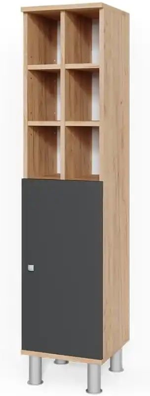 Midischrank ¦ schwarz ¦ Maße (cm): B: 30 H: 130,6 Schränke > Badschränke > Bad-Midischränke - Höffner