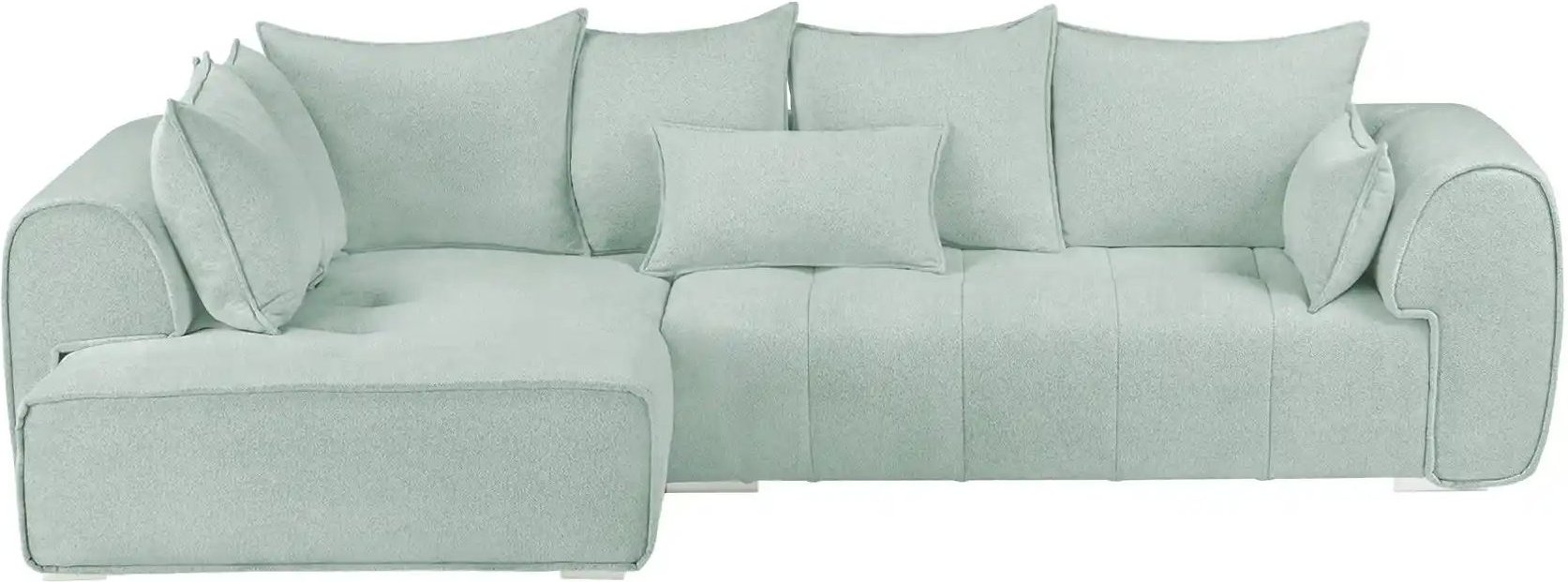 uno Ecksofa beidseitig montierbar London ¦ grün ¦ Maße (cm): B: 320 H: 72 T: 197.0 Polstermöbel > Sofas > Ecksofas - Höf...