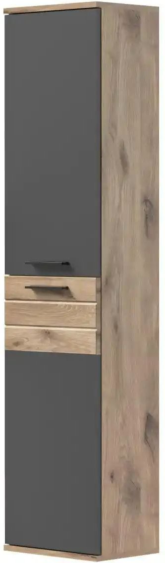 Hochschrank Massower See ¦ grau ¦ Maße (cm): B: 37 H: 152 Schränke > Badschränke > Bad-Hochschränke - Höffner