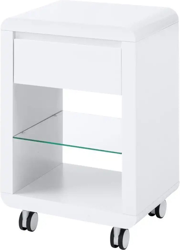 Rollcontainer ¦ weiß ¦ Maße (cm): B: 43 H: 57 Tische > Beistelltische > Beistelltische auf Rollen - Höffner