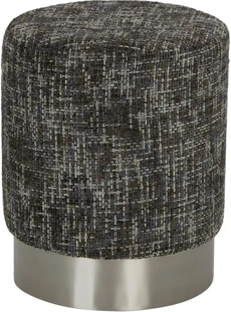 Pouf Märta ¦ grau ¦ Maße (cm): H: 47 Ø: 39 Polstermöbel > Hocker > Sitzpouf - Höffner