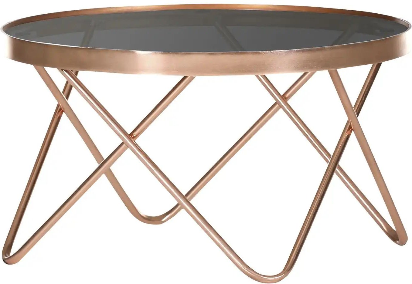 Thumbnail - Couchtisch Shine ¦ kupfer ¦ Maße (cm): H: 40 Ø: 70 Tische > Mehr Tische > Couchtische mit Glasplatte - Höffner