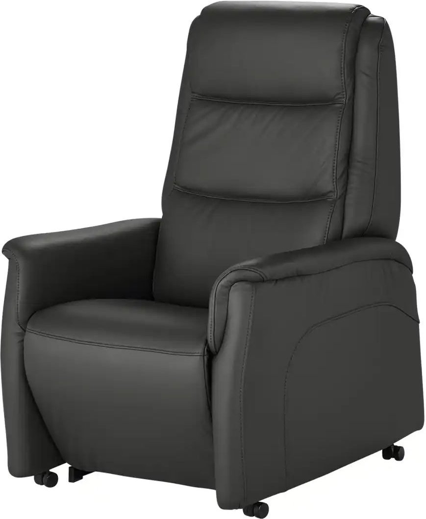 Hukla Ledersessel mit Aufstehhilfe Dean ¦ schwarz ¦ Maße (cm): B: 70 H: 107 T: 88.0 Polstermöbel > Sessel > Fernsehsesse...
