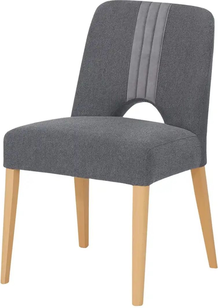 Gray & Jones Esszimmerstuhl mit Bezugskombi Ansgar ¦ grau ¦ Maße (cm): B: 51 H: 87 T: 57.0 Stühle > Küchenstühle > Polst...