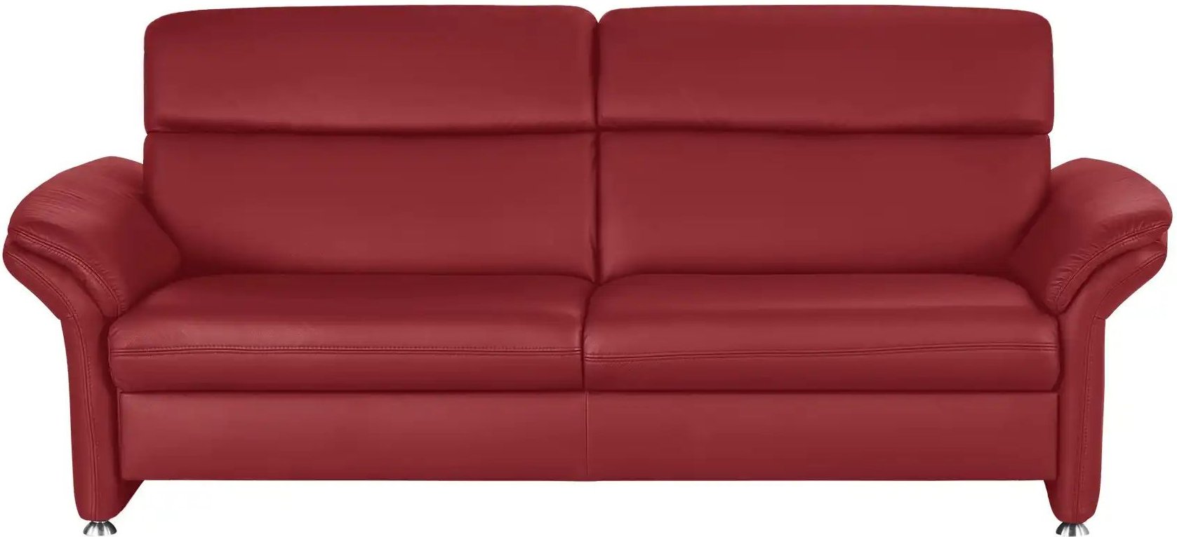 meinSofa Einzelsofa Leder Manon ¦ rot ¦ Maße (cm): B: 228 H: 94 T: 92.0 Polstermöbel > Sofas > 3-Sitzer - Höffner