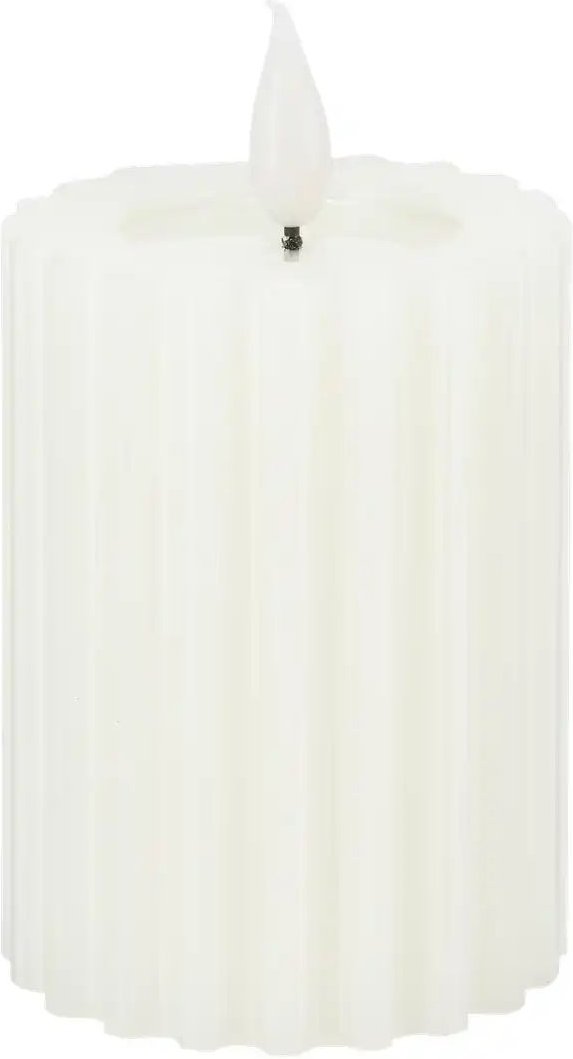 HOME STORY LED Kerze ¦ weiß ¦ Wachs,Kunststoff ¦ Maße (cm): H: 13 Ø: 7.5 Accessoires > Kerzen & Kerzenständer - Höffn...