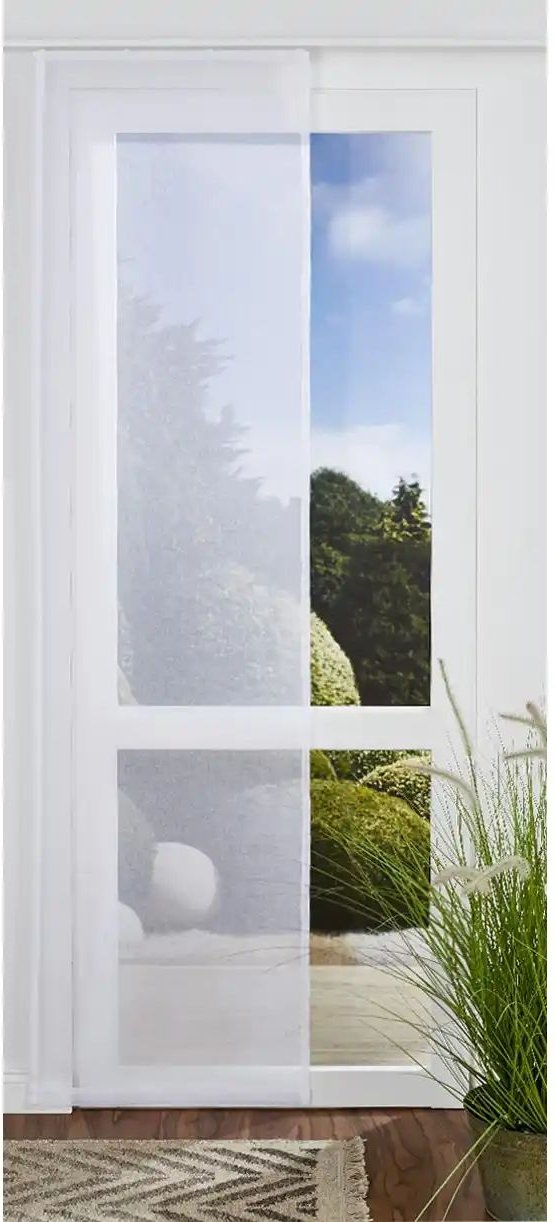 como Flächenvorhang  Dolly Solid ¦ weiß ¦ Synthetik ¦ Maße (cm): B: 60 Gardinen & Rollos > Gardinen & Vorhänge > Schiebe...