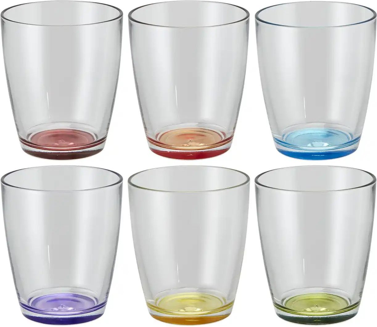 Peill+Putzler Glas 6er-Set Colore ¦ transparent/klar ¦ Maße (cm): H: 9,9 Ø: 8.4 Gläser & Karaffen - Höffner