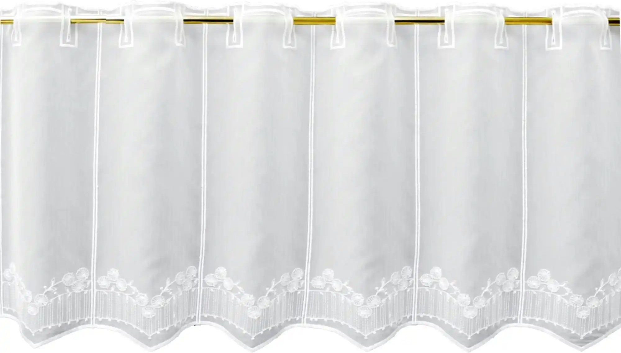 Thumbnail - FLORENTINA Scheibengardine ¦ weiß ¦ Synthetik ¦ Maße (cm): B: 144 H: 30 Gardinen & Rollos > Gardinen & Vorhänge > Schi...