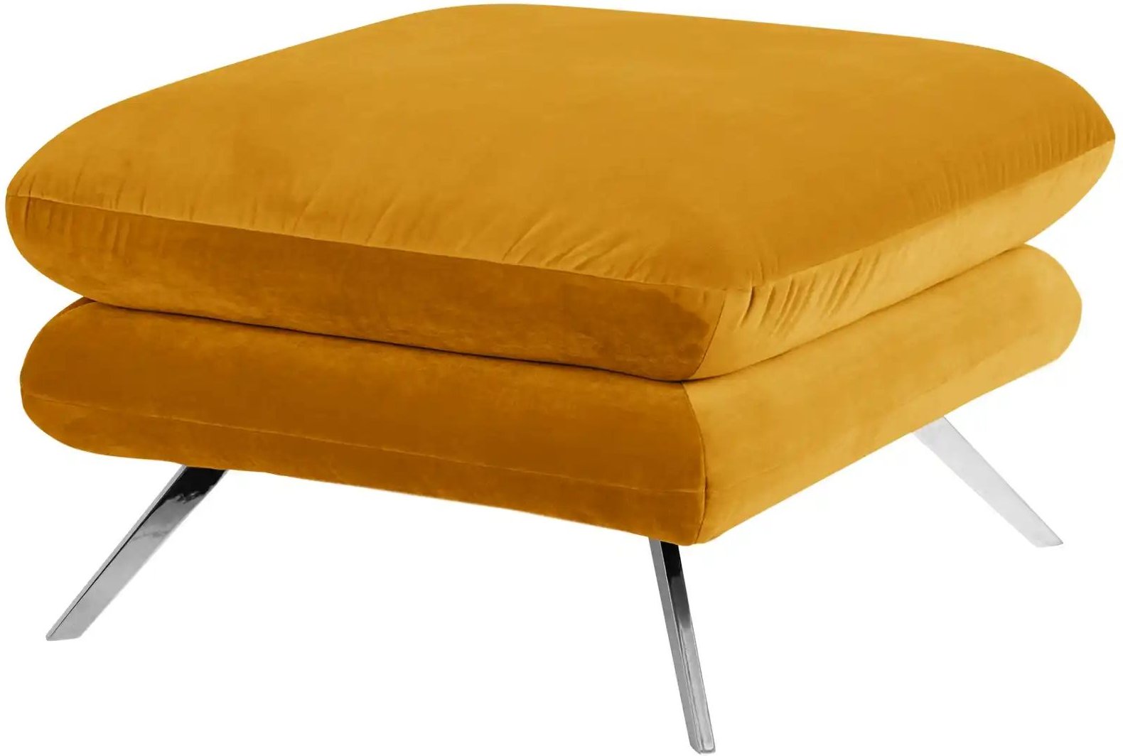 Jette Home Hocker Caldara ¦ gelb ¦ Maße (cm): B: 70 H: 45 T: 70.0 Polstermöbel > Hocker - Höffner