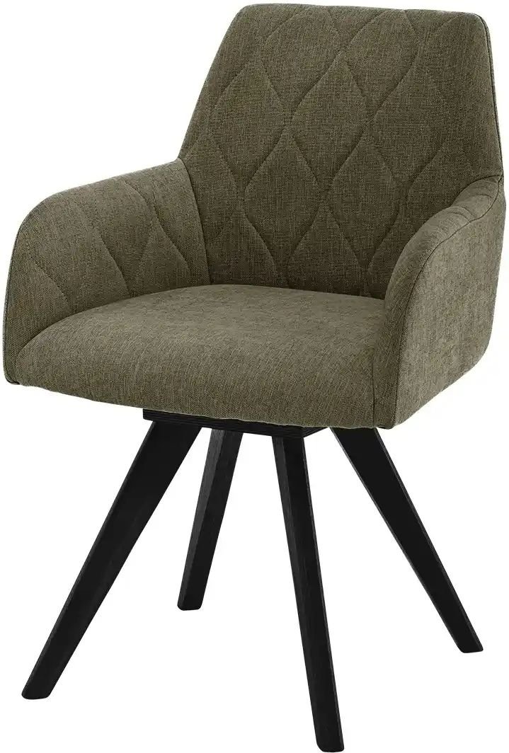 Woodford Esszimmerstuhl Damask ¦ grün ¦ Maße (cm): B: 61 H: 88 T: 66.5 Stühle > Küchenstühle > Küchenstühle mit Armlehn...