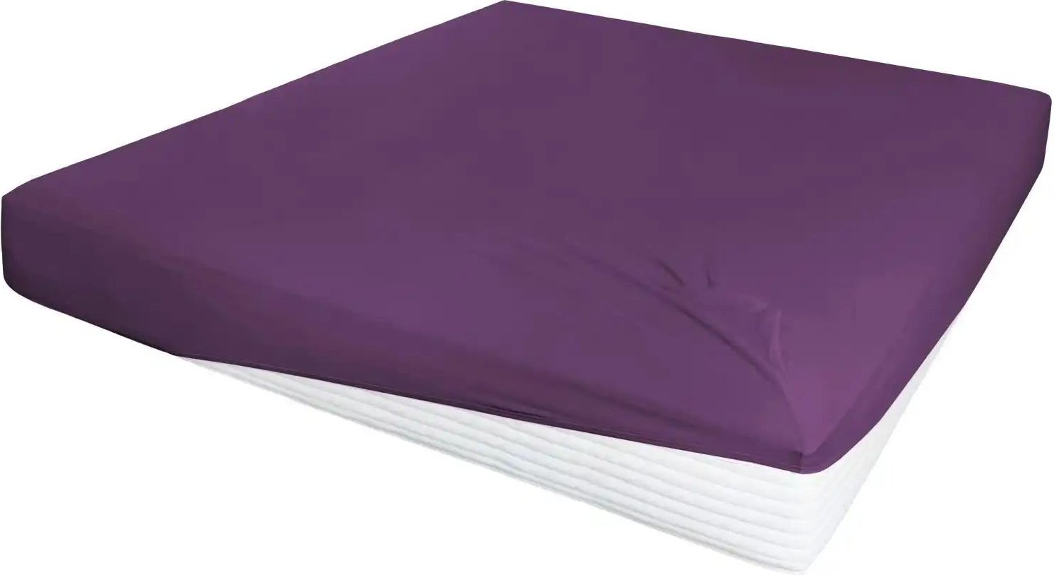 Jersey-Elasthan Boxspringbetttuch ¦ lila/violett ¦ Maße (cm): B: 100 H: 26 Bettwaren > Bettlaken - Höffner