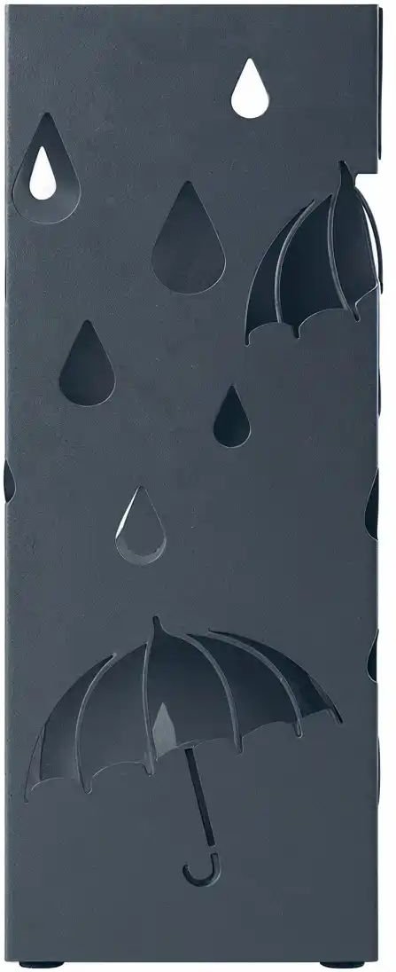 Schirmständer ¦ grau ¦ Metall,Kunststoff ¦ Maße (cm): B: 15,5 H: 49 Aufbewahrung > Zeitungsständer & Schirmständer - H...