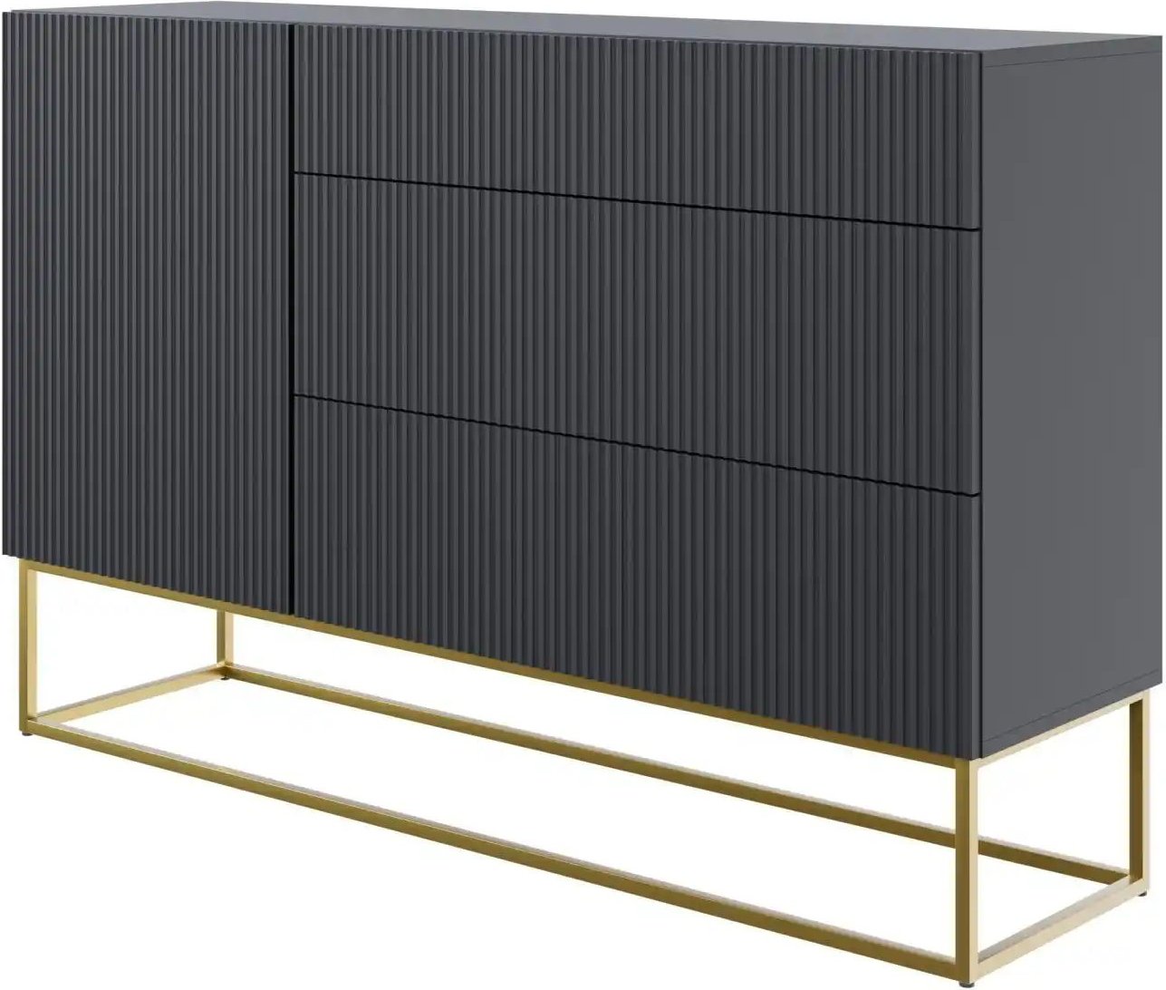 Selsey Sideboard Veldio ¦ schwarz ¦ Maße (cm): B: 140 H: 90 Kommoden & Sideboards > Sideboards - Höffner