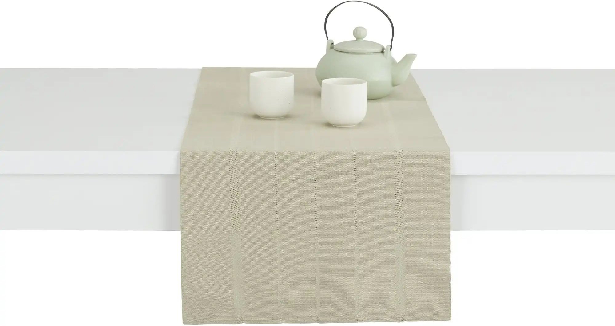 como Tischläufer Uni ¦ beige ¦ Leinen ¦ Maße (cm): B: 40 Tischwäsche & Küchentextilien > Tischläufer - Höffner